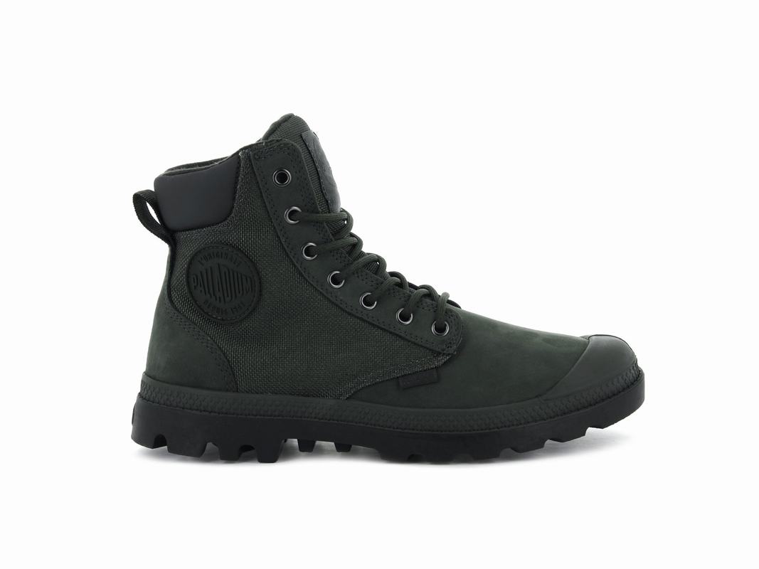 Palladium Pampa Sport Cuff Wpn Mens Waterproof Boots Olive Australia [KLQGUT-692]